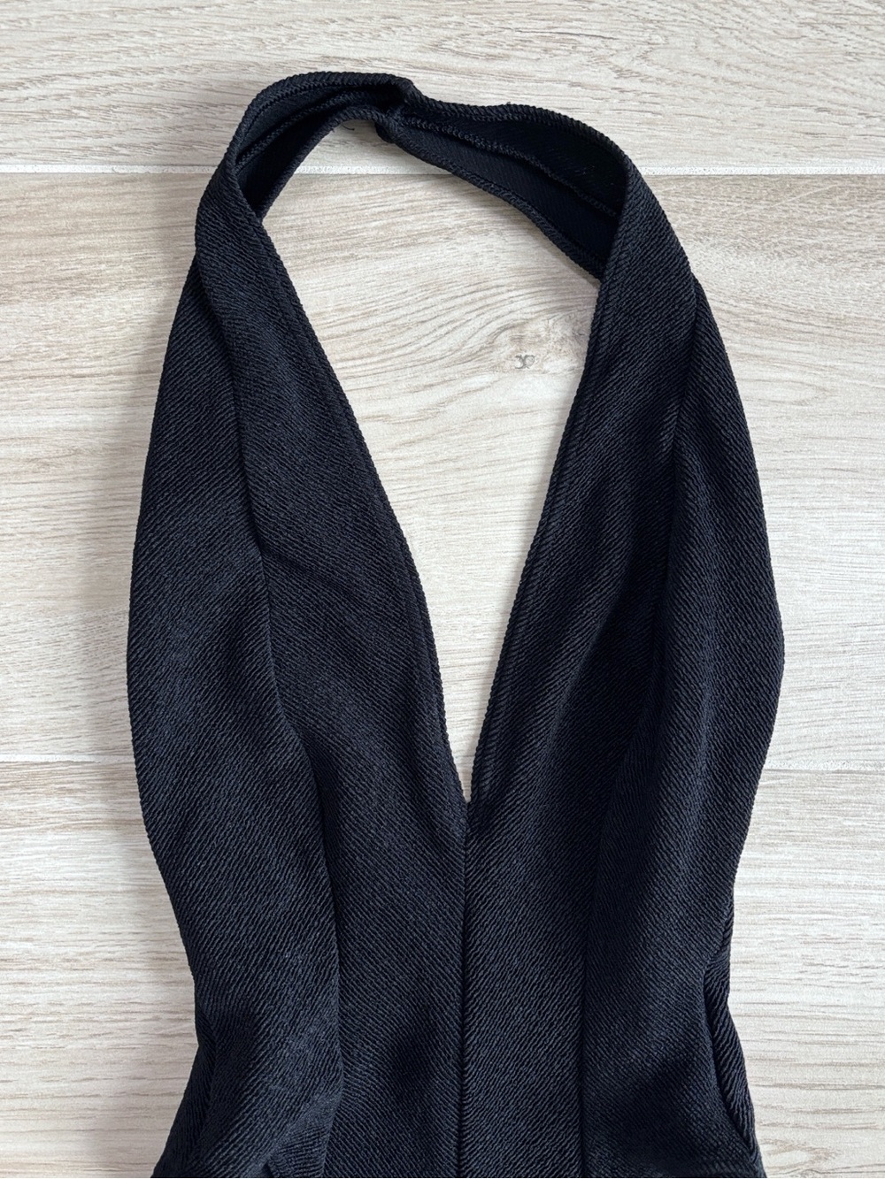 Vintage Slix Swimsuit Retro Chic One Piece Halter Black Women’s Size 8 Medium - Picture 2 of 7